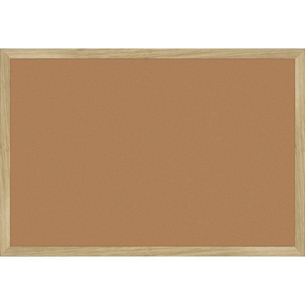 Pinboard with oak frame - Burn Ochre