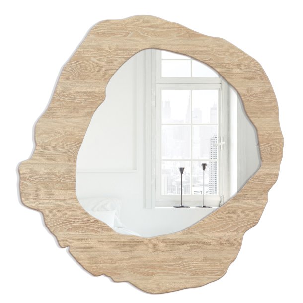 Organic mirror - Form of nature - Woody