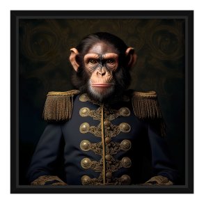 Canvas in black frame - Von Louie - Dogville