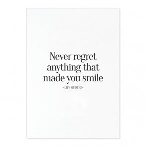 Never Regret