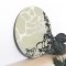 Round mirror with print - Giraffe Fingerprints