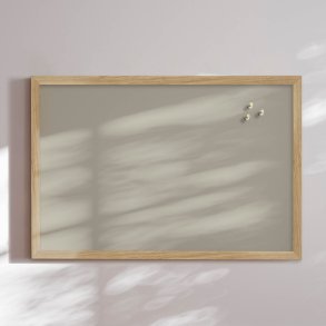 Opslagstavle med egetrsramme - Desert Sage