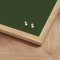 Pinboard with oak frame - Dark Olive