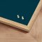 Pinboard with oak frame - Midnight Teal