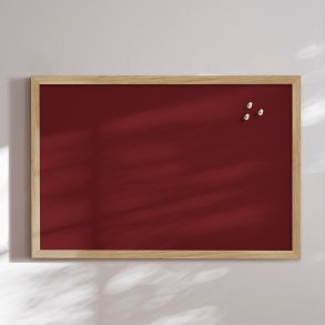 Pinboard with oak frame - Pinot Noir