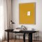 Pinboard with oak frame - Lemon Curry