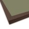 Pinboard with smoked oak frame - Deluxe Green