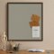 Pinboard with smoked oak frame - Green Symphony
