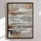 Premium maleri med sort ramme - Textured Harmony - E. Thorne
