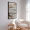 Premium maleri med sort ramme - Textured Harmony - E. Thorne