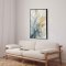 Premium maleri med sort ramme - Blue Storm II - E. Thorne