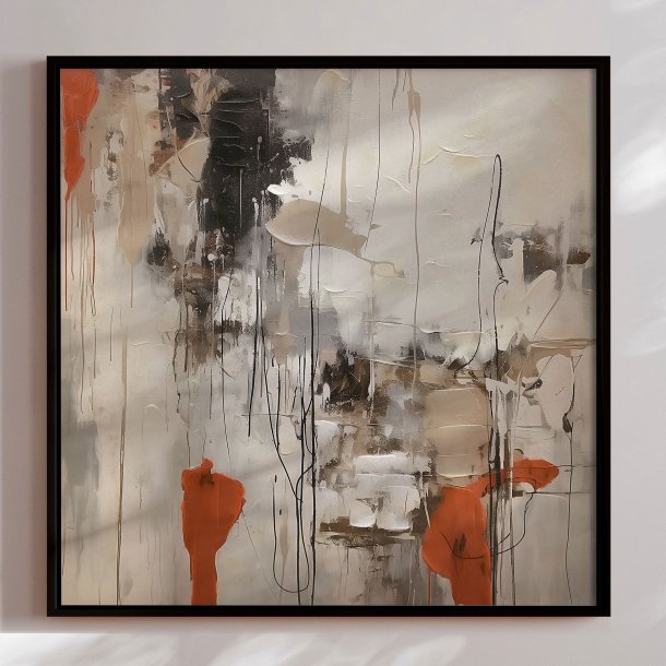 Premium maleri med sort ramme - Fragments of Time - E. Thorne