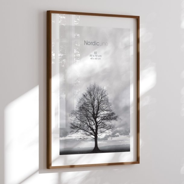 Oak frame - Solid Dark Oak - 15mm - NordicLine