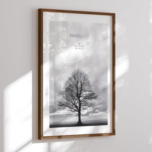 Oak frame - Solid Dark Oak - 20mm - NordicLine