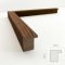Oak frame - Solid Dark Oak - 20mm - NordicLine