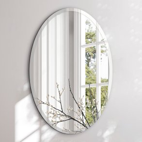 Oval mirror with beveled edge - Nova