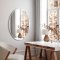 Oval mirror with beveled edge - Nova
