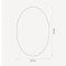 Oval mirror with beveled edge - Nova