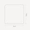 Square mirror with beveled edge - Forma