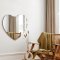 Organic mirror with beveled edge - Heart