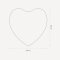 Organic mirror with beveled edge - Heart