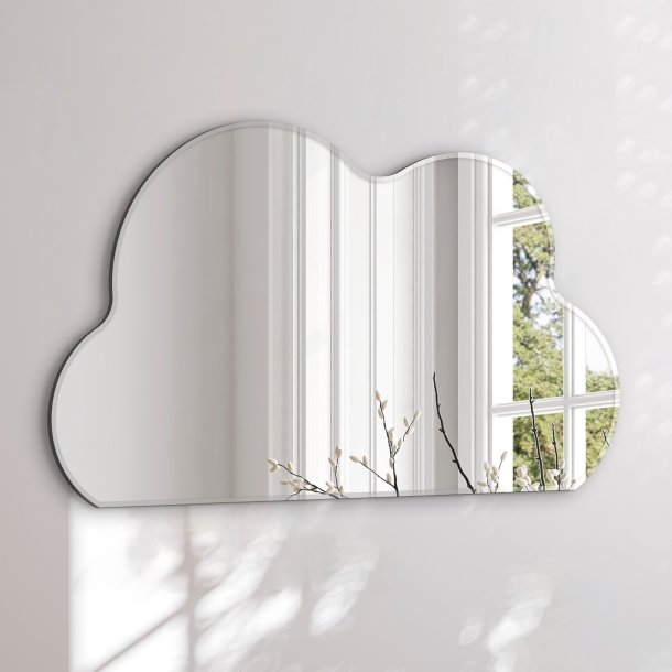 Organic mirror with beveled edge - Cloud