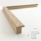 Rectangular mirror with a narrow oak frame - Solid Oak 15mm