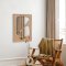 Organic mirror with oak frame - Composition