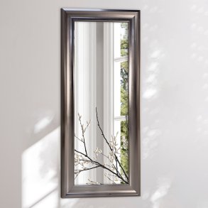 Antique mirror with silver frame - Metallic finish