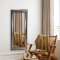 Antique mirror with silver frame - Metallic finish