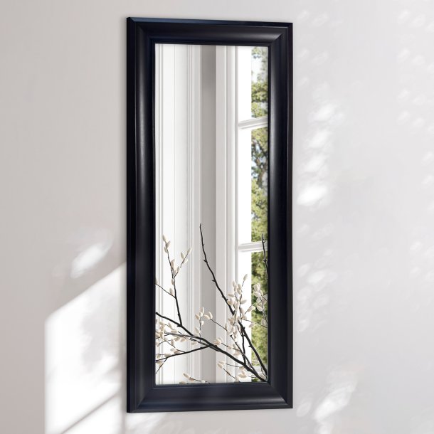  Rectangular mirror with black frame