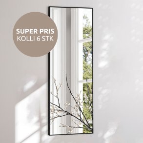 Rectangular mirror with black frame - Minimalistic
