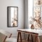 Rectangular mirror with a wide black wooden frame - Black Oak
