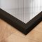 Rectangular mirror with a wide black wooden frame - Black Oak