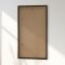 Rectangular mirror with a wide black wooden frame - Black Oak