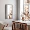 Rectangular mirror with a slim grey wooden frame - Grey Oak