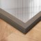 Rectangular mirror with a wide grey wooden frame - Grey Oak