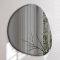 Organic mirror with beveled edge - Grey