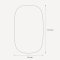 Organic mirror with beveled edge - Opal