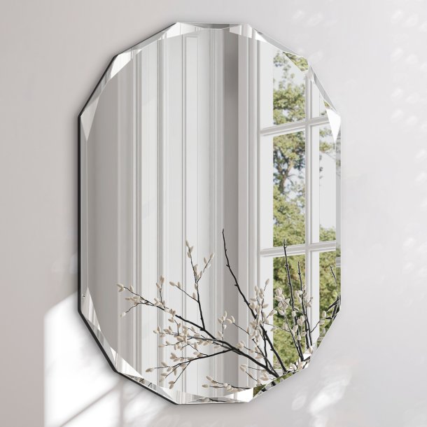 Organic mirror with beveled edge - Diamond