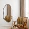 Organic mirror with beveled edge - Stream