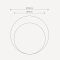 Round mirror with beveled edge - Circle