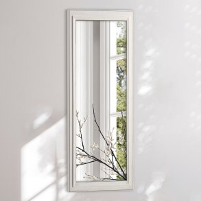 Rectangular mirror with white frame - Nordic