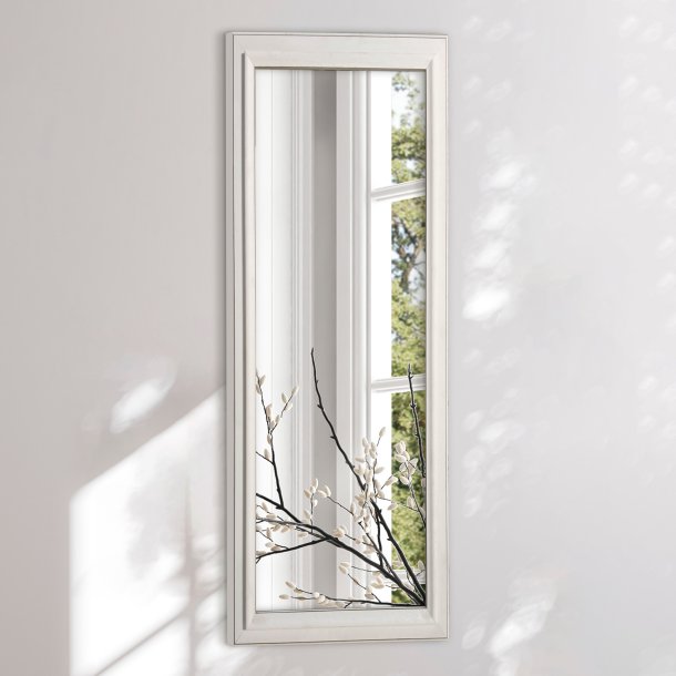 Rectangular mirror with white frame - Nordic