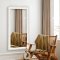 Antique mirror with white frame - Decorated