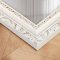 Antique mirror with white frame - Decorated