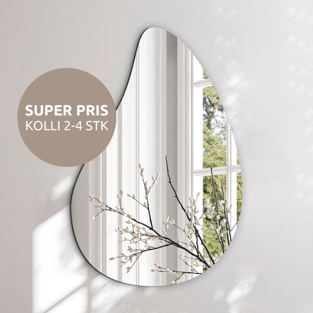Organic mirror in silver - Droplet