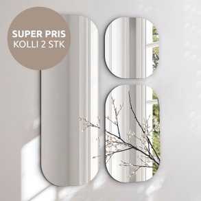 Organisk spejlst - Oval Trio