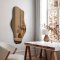 Organic mirror with beveled edge - Wave - Brown