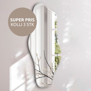 Organic mirror with beveled edge - Wave